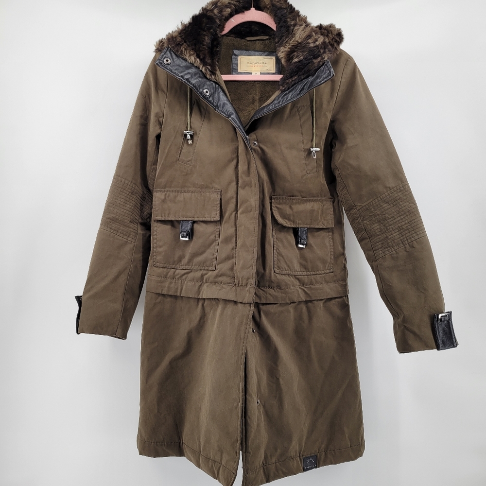 Bagatelle coat convertible zip off to jacket M